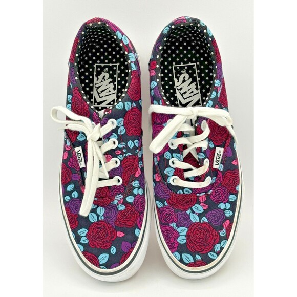 Vans Doheny Romantic Multi Color Floral Womens Lace Up Shoes Size 7.5 EUC - Picture 4 of 16